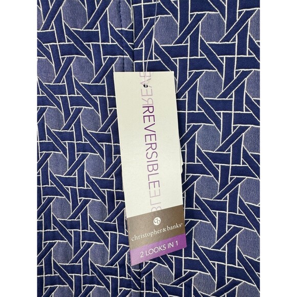 Christopher & Banks Women's Reversible Quilted Snap Button Vest Size M NWT - Picture 9 of 14